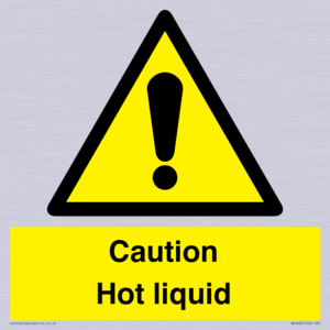 Caution Hot liquid